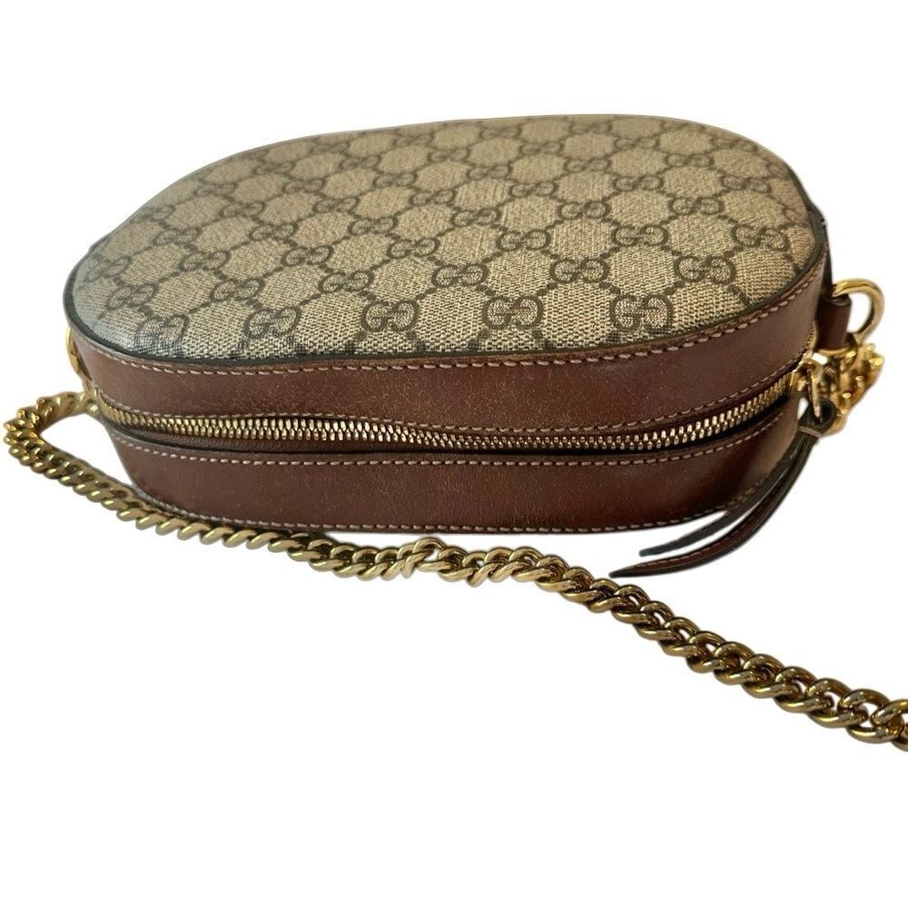 GG Supreme Monogram Cuoio Toscano Mini Chain Shoulder Bag - Picture 7 of 15
